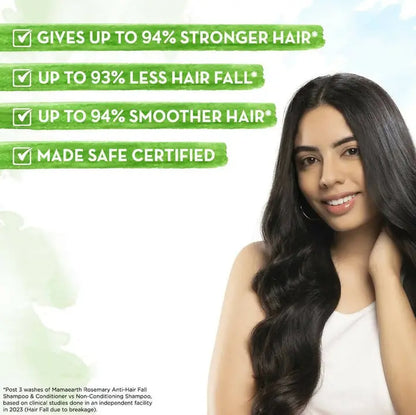 Mamaearth Rosemary Hair Care Duo | Anti-Hair Fall Shampoo & Conditioner | Healthy, Stronger Hair