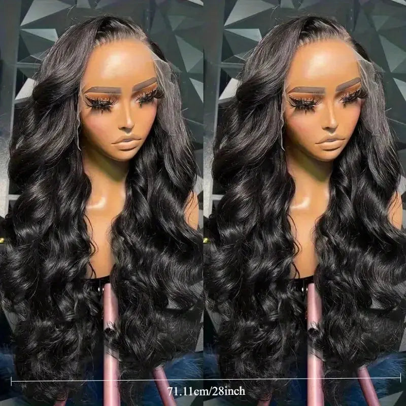 Urody 220% Density Curly Hair Wigs HD Transparent 13X6 Lace Front Wigs Brazilian Deep Curly Pre Plucked Human Hair Wigs Deep Wave Lace Frontal Wigs for Women