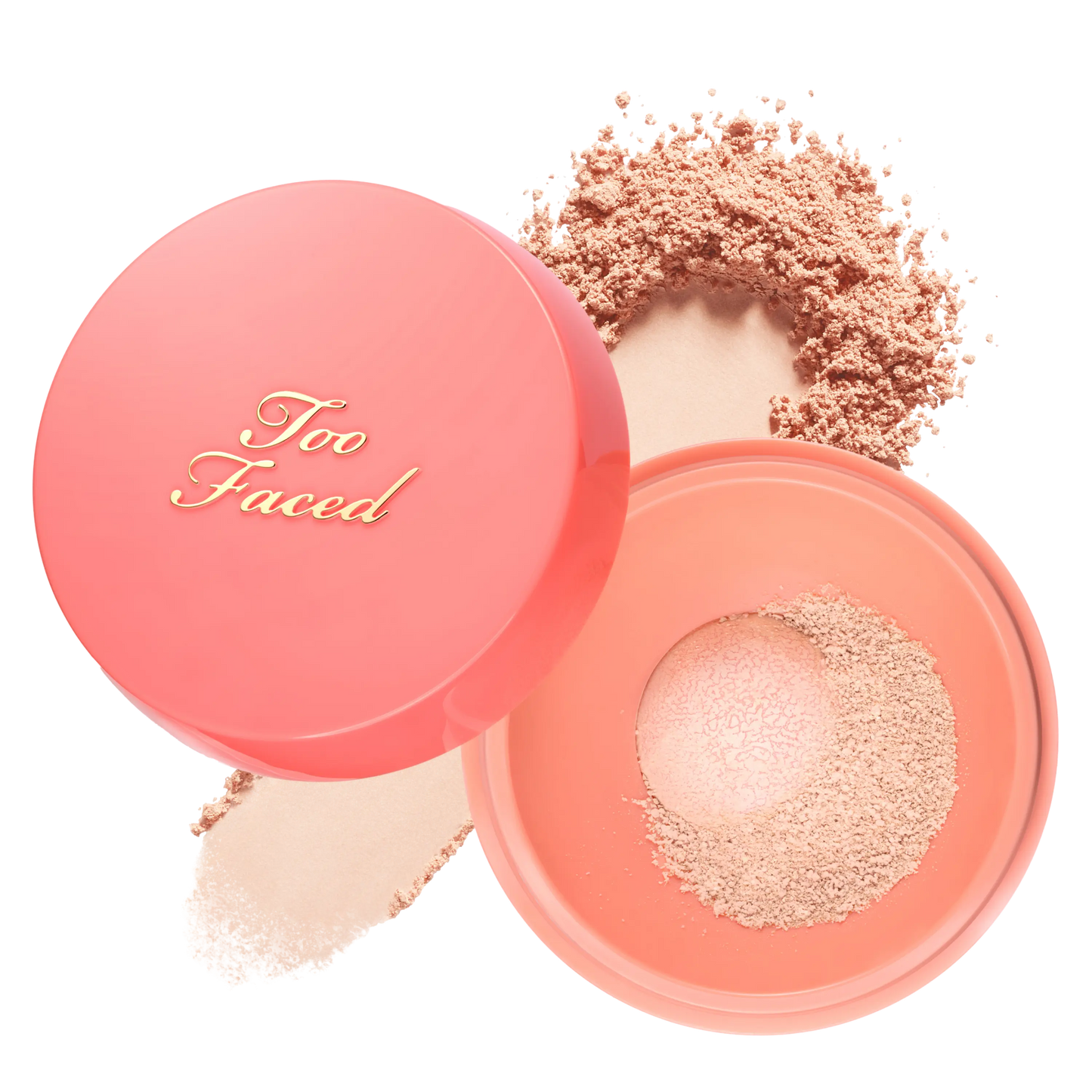 NEW Too Faced Peach Perfector Loose Setting Powder - 24 Hours, Lightweight, Translucent, Brightening & Blurring