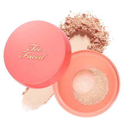 NEW Too Faced Peach Perfector Loose Setting Powder - 24 Hours, Lightweight, Translucent, Brightening & Blurring