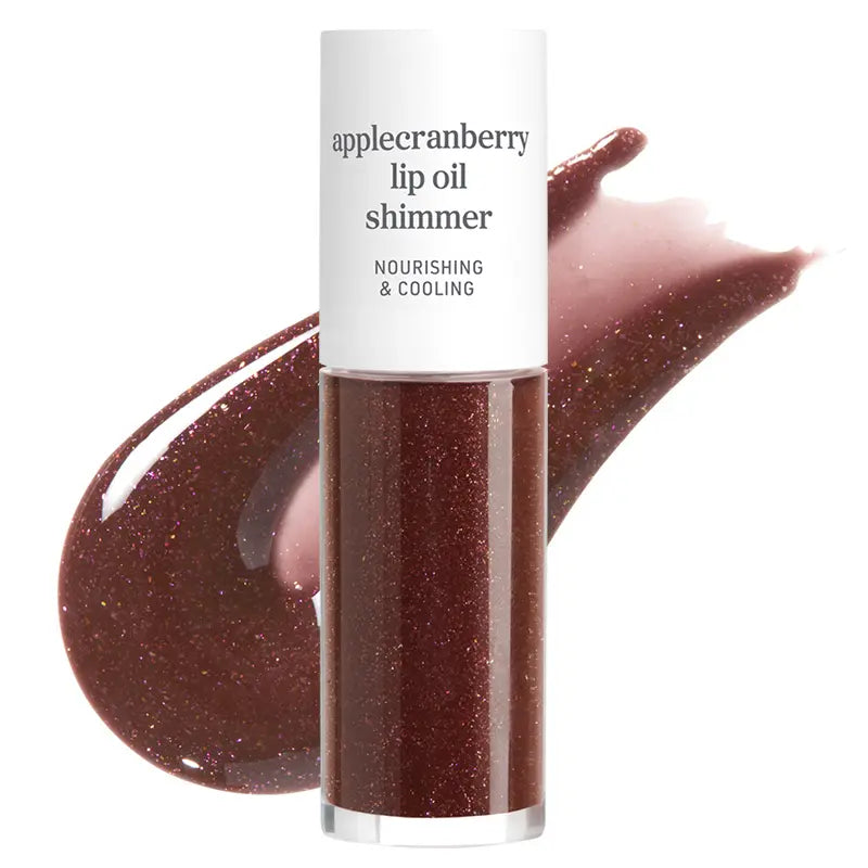 Nooni Korean Apple Shimmer Lip Oil + Lip Stain | Glossy Lip Stain, Tinting & Long Lasting, Moisturizing Lip Care (6 Options) Hydrate Lipgloss Lipstick Makeup Glossy Hydrating Moisturizer Plump Transfer-Proof