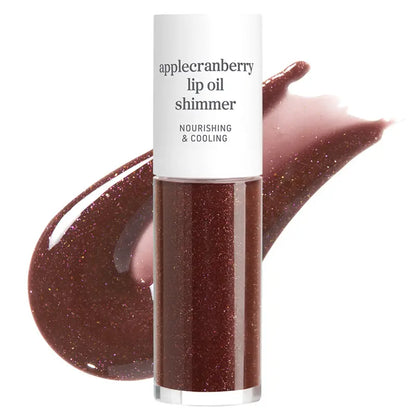 Nooni Korean Apple Shimmer Lip Oil + Lip Stain | Glossy Lip Stain, Tinting & Long Lasting, Moisturizing Lip Care (6 Options) Hydrate Lipgloss Lipstick Makeup Glossy Hydrating Moisturizer Plump Transfer-Proof