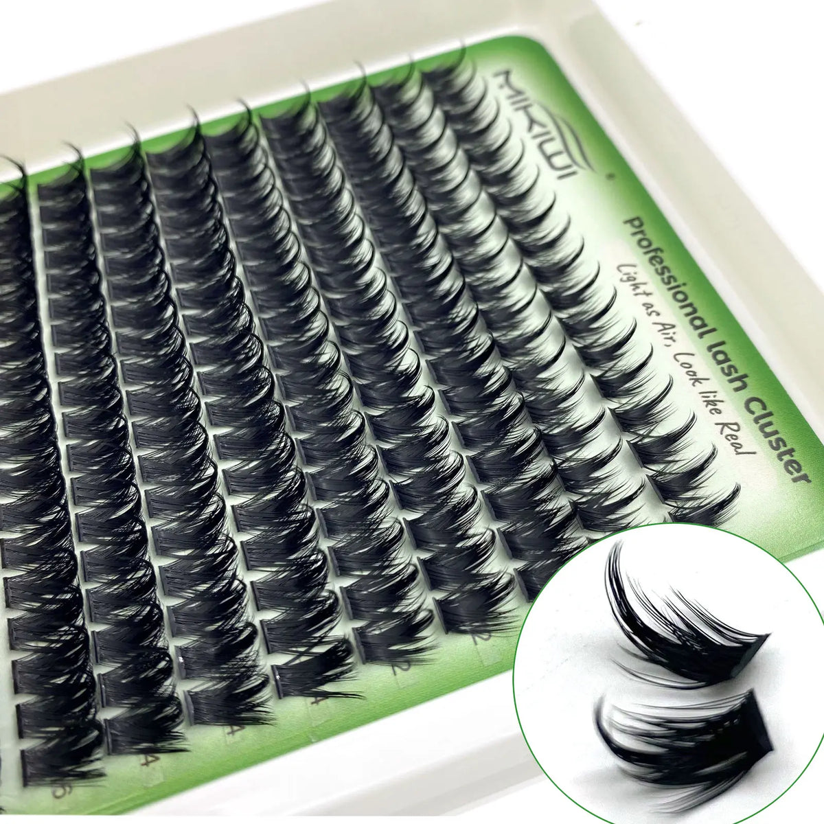 Spiky Cluster False Eyelashes 130/234Pcs Thick Spike Single Cluster Eyelashes 10-18Mm Super Fluffy Fairy Style D/DD Curl Faux Mink Comic Look Eyelash Extensions