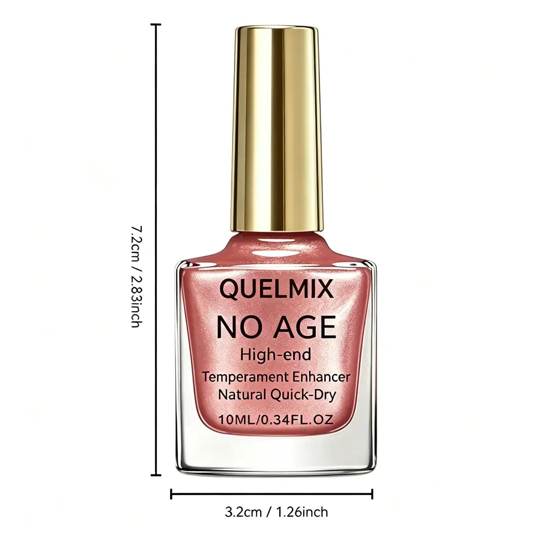 QUELMIX Nude Rose Nail Polish High Gloss Quick Dry Lacquer | Elegant Temperament Enhancer Color | Long Wear Shiny Manicure