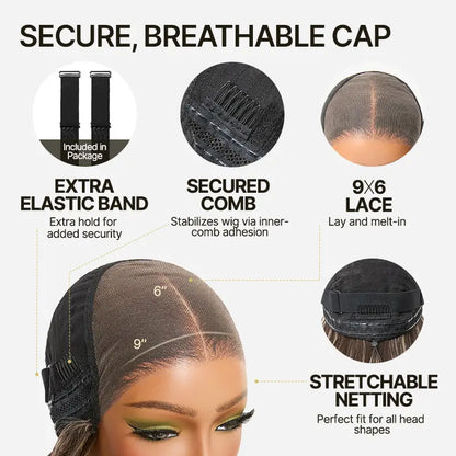 [New Arrival]Frodio Veralux™ Blend Human Hair Loose Wave Wig 9X6 Lace Brown Blonde Highlight | Wear & Go Glueless Wigs Beginner Friendly#Sohochic