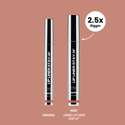 Sacheu Jumbo Lip Liner STAY-N - Peel-Off Lip Liner Stain - All Day & Night Lip Liner with Hyaluronic Acid & Vitamin E - Long Lasting Formula - 0.3 Fl Oz / 8.75 Ml