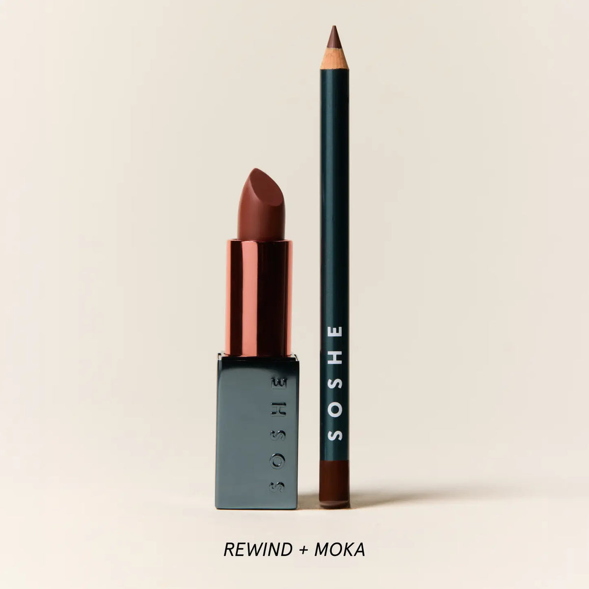 Line & Silk Lip Duo: Soft Glide Lip Liner + Lip Silk Ceramide Hydrating Lipstick-Balm Hybrid