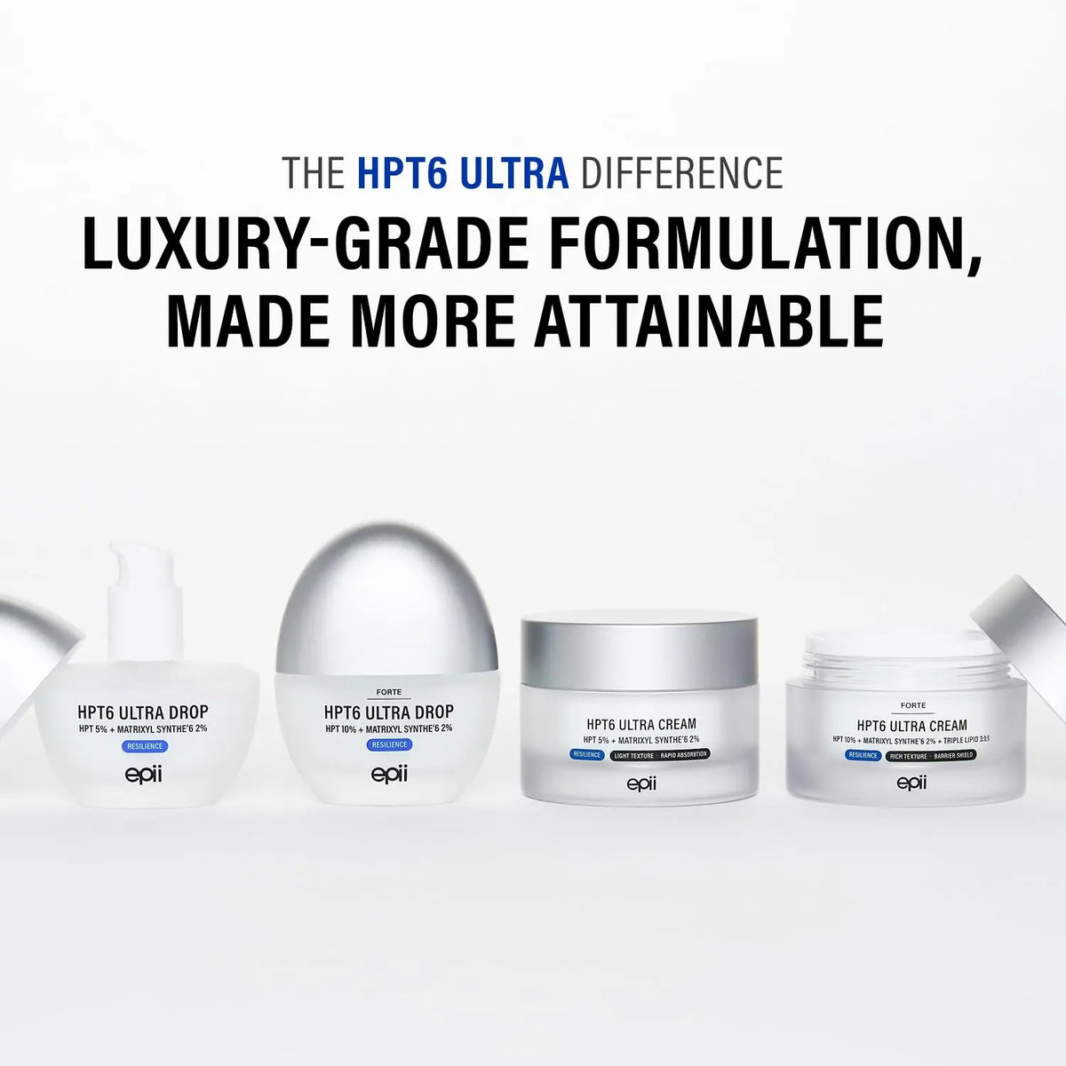 [Epii] HPT6 Ultra Drop 10% - anti Aging Peptide Serum for Face with HPT Complex 10% & Matrixyl Synthe'6 2% - Firming & Skin Tightening Serum for Wrinkles, Fine Lines, Elasticity & Deep Hydration 30Ml