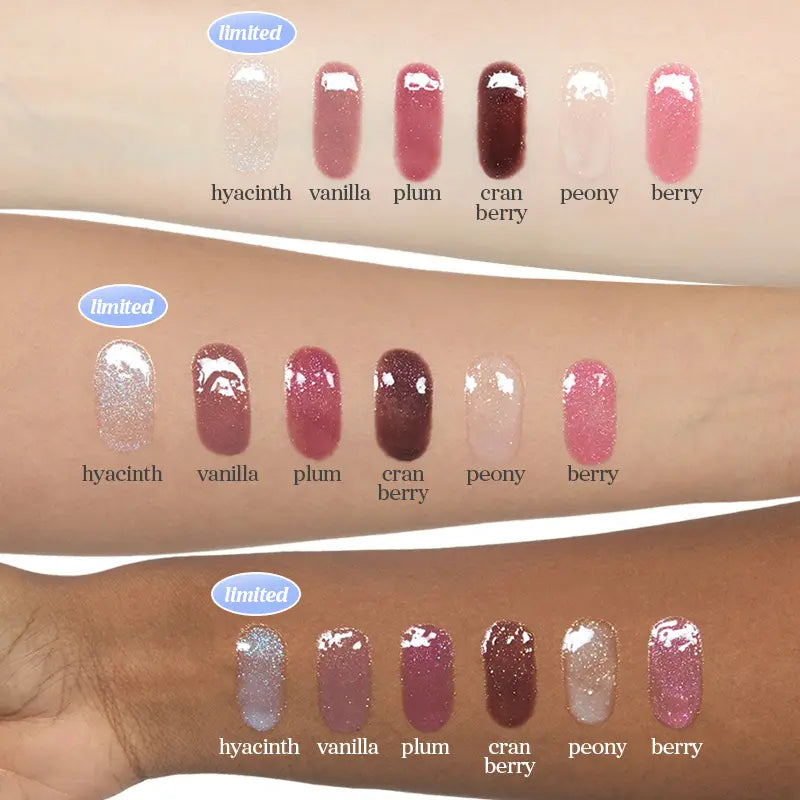 Nooni Korean Apple Shimmer Lip Oil + Lip Stain | Glossy Lip Stain, Tinting & Long Lasting, Moisturizing Lip Care (6 Options) Hydrate Lipgloss Lipstick Makeup Glossy Hydrating Moisturizer Plump Transfer-Proof
