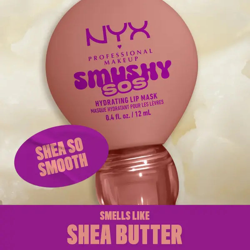 [NEW & EXCLUSIVE] Smushy SOS Hydrating Lip Mask with Hyaluronic Acid, 8 Scents & Shades, NYX Professional Makeup