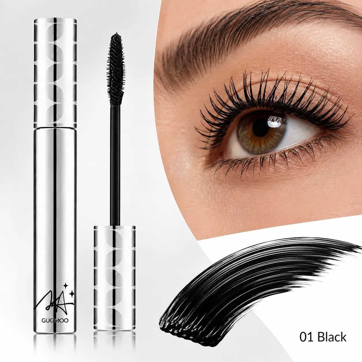 Lash Lift Volumizing Mascara, Lengthening Curling Thickening Defining False Lash Effect Mascara, Buildable Non-Clumping Natural Full Lashes, Beginner Friendly Daily Eye Lash Makeup for Women,Badi Lash Mascara,Back to School