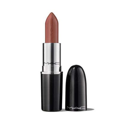 MAC Lustreglass Nudes Trio | Sheer-Shine Lipstick Set | 3 Nude Shades, Buildable Colour, 3 Pc