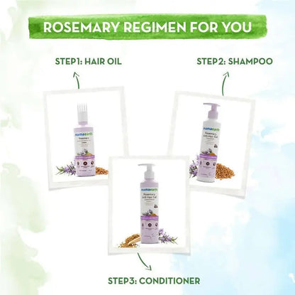 Mamaearth Rosemary Hair Care Duo | Anti-Hair Fall Shampoo & Conditioner | Healthy, Stronger Hair