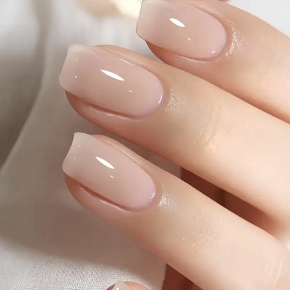 10Ml Keratin Nail Strengthener Polish - Single Bottle, Milky Nude Gloss Finish, Anti-Break Care Formula, Natural Nails Hardener Treatment, Quick Dry for Healthy Manicure