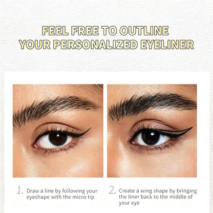 Women’S Lambskin Eyeliner Pen - Smooth Thick Tip for Defined Eye Looks, Beginner-Friendly Beauty Tool for Daily & Professional Makeup