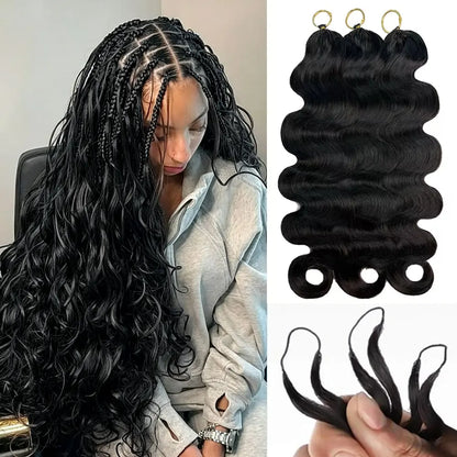 Asakiss Hair #4 Chocolate Brown Body Wave Crochet Human Hair for Miracle Knots, Burmese Curlycrochet Hair Pre-Separated Soft Lightweight Natural Look Boho Braids 50G/Pack,4-5 Packs for Full Head,Reusable Feather Crochet Extensions