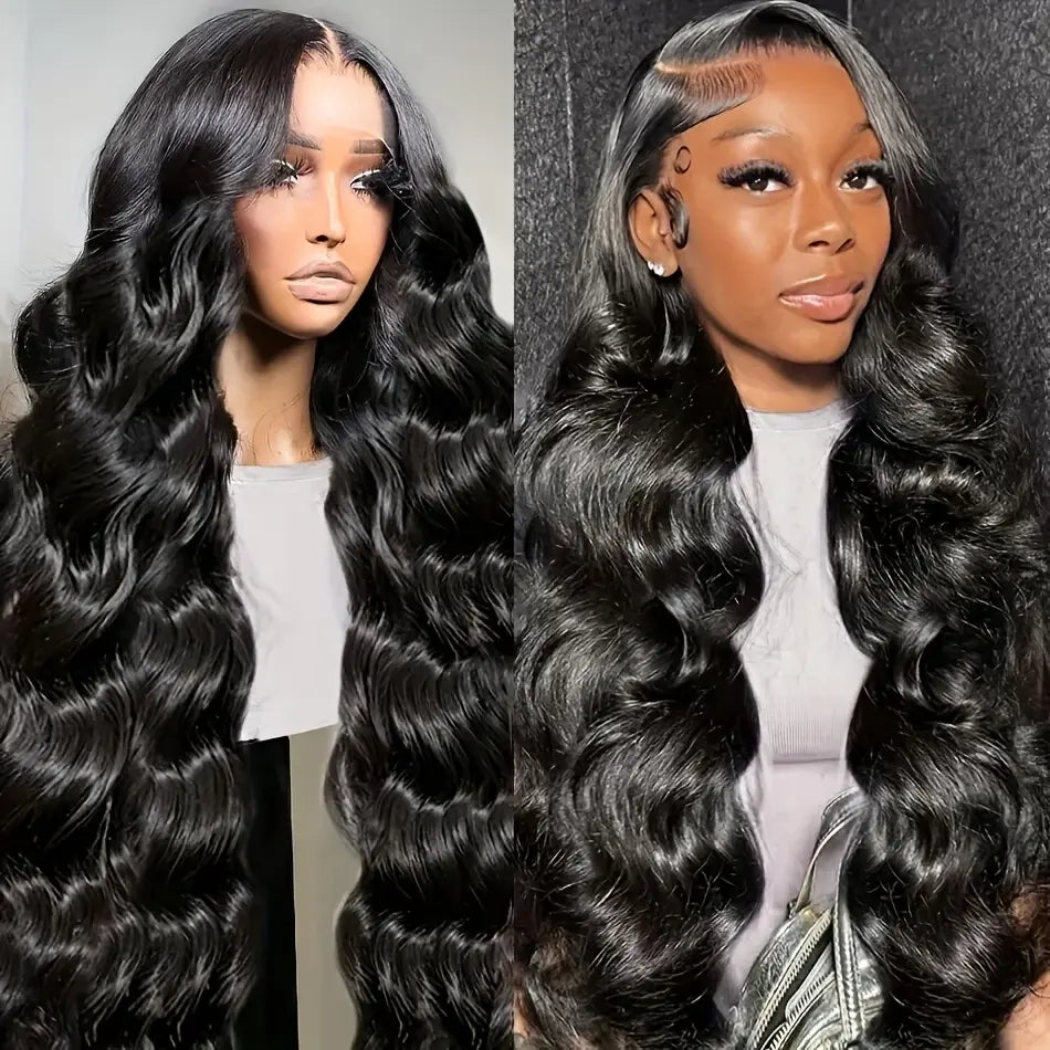 Urody 220% Density Curly Hair Wigs HD Transparent 13X6 Lace Front Wigs Brazilian Deep Curly Pre Plucked Human Hair Wigs Deep Wave Lace Frontal Wigs for Women