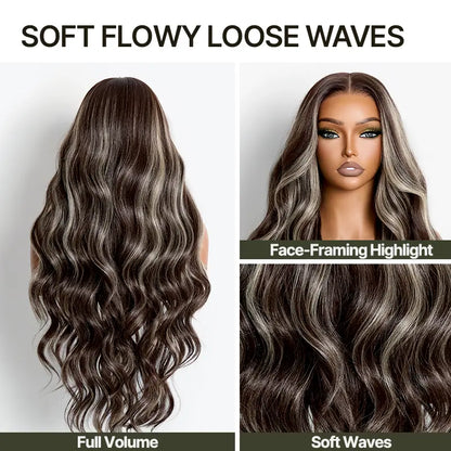 [New Arrival]Frodio Veralux™ Blend Human Hair Loose Wave Wig 9X6 Lace Brown Blonde Highlight | Wear & Go Glueless Wigs Beginner Friendly#Sohochic