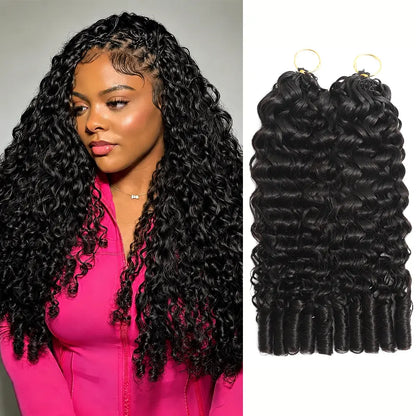 Asakiss Hair #4 Chocolate Brown Body Wave Crochet Human Hair for Miracle Knots, Burmese Curlycrochet Hair Pre-Separated Soft Lightweight Natural Look Boho Braids 50G/Pack,4-5 Packs for Full Head,Reusable Feather Crochet Extensions