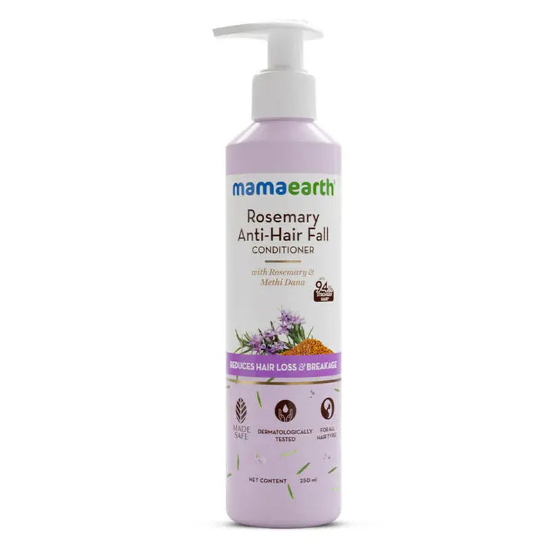 Mamaearth Rosemary Hair Care Duo | Anti-Hair Fall Shampoo & Conditioner | Healthy, Stronger Hair