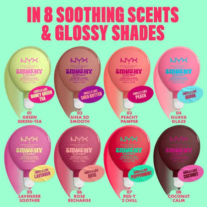[NEW & EXCLUSIVE] Smushy SOS Hydrating Lip Mask with Hyaluronic Acid, 8 Scents & Shades, NYX Professional Makeup