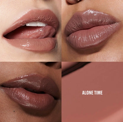 MAC Lustreglass Nudes Trio | Sheer-Shine Lipstick Set | 3 Nude Shades, Buildable Colour, 3 Pc