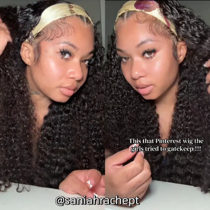 Urody 220% Density Curly Hair Wigs HD Transparent 13X6 Lace Front Wigs Brazilian Deep Curly Pre Plucked Human Hair Wigs Deep Wave Lace Frontal Wigs for Women