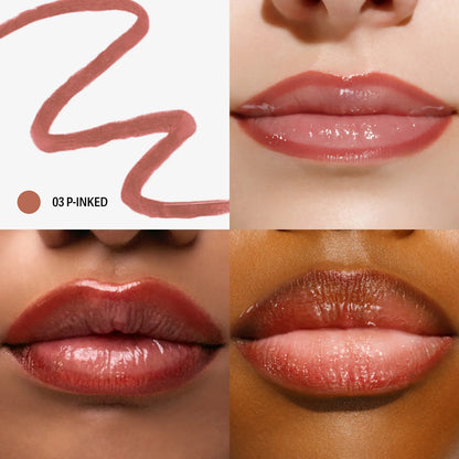 Sacheu Jumbo Lip Liner STAY-N - Peel-Off Lip Liner Stain - All Day & Night Lip Liner with Hyaluronic Acid & Vitamin E - Long Lasting Formula - 0.3 Fl Oz / 8.75 Ml