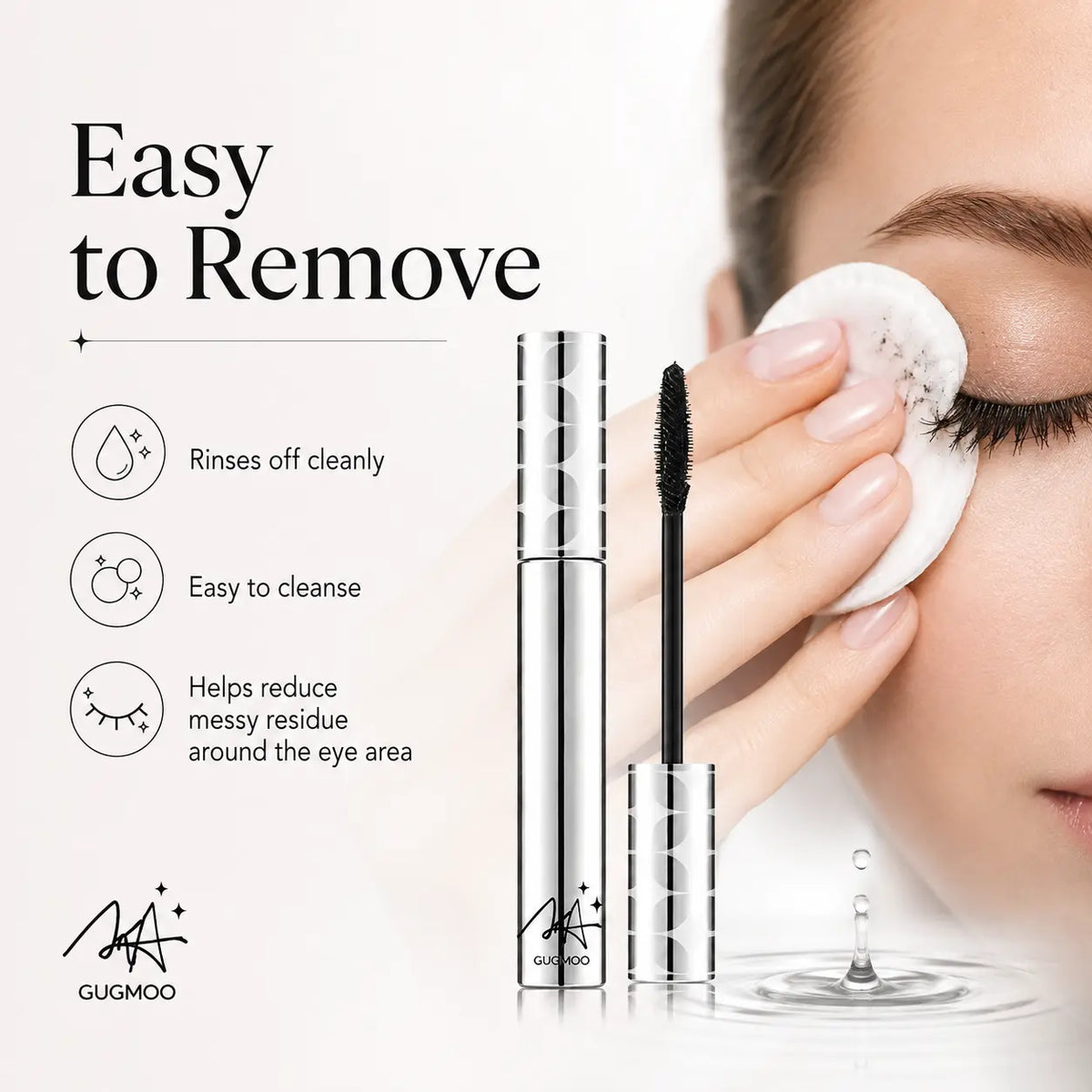 Lash Lift Volumizing Mascara, Lengthening Curling Thickening Defining False Lash Effect Mascara, Buildable Non-Clumping Natural Full Lashes, Beginner Friendly Daily Eye Lash Makeup for Women,Badi Lash Mascara,Back to School