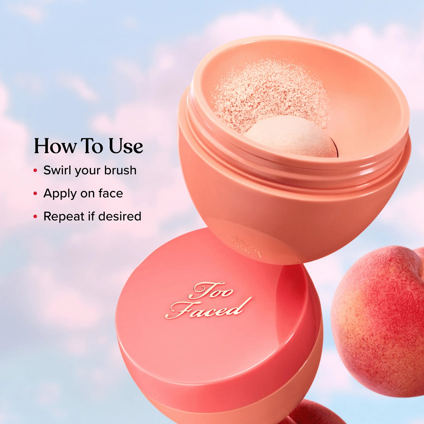NEW Too Faced Peach Perfector Loose Setting Powder - 24 Hours, Lightweight, Translucent, Brightening & Blurring