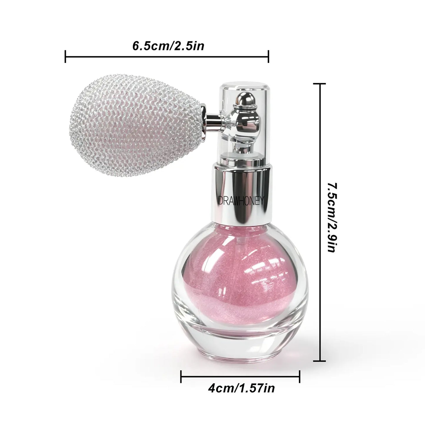 Drawhoney Face & Body Highlighting Powder Spray - Highlighter Makeup, Cosmetics Highlighter, Soft Glow All-Day Illuminator, Portable, No Harsh Texture, Ideal for Dates & Daily Use, Elegant Vibe Daily Makeup Tool