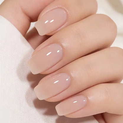 10Ml Keratin Nail Strengthener Polish - Single Bottle, Milky Nude Gloss Finish, Anti-Break Care Formula, Natural Nails Hardener Treatment, Quick Dry for Healthy Manicure