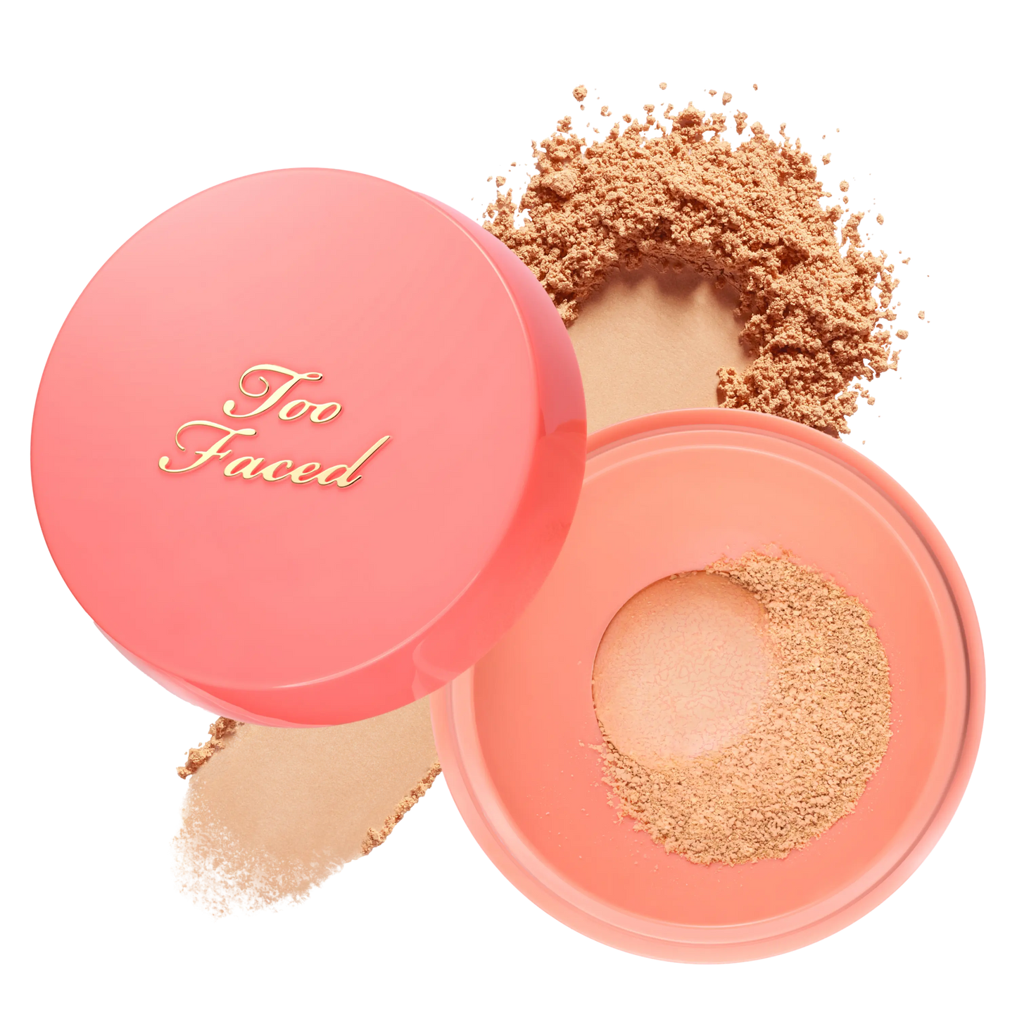 NEW Too Faced Peach Perfector Loose Setting Powder - 24 Hours, Lightweight, Translucent, Brightening & Blurring