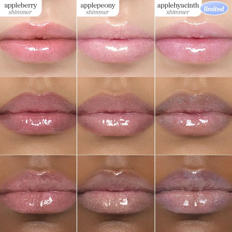 Nooni Korean Apple Shimmer Lip Oil + Lip Stain | Glossy Lip Stain, Tinting & Long Lasting, Moisturizing Lip Care (6 Options) Hydrate Lipgloss Lipstick Makeup Glossy Hydrating Moisturizer Plump Transfer-Proof