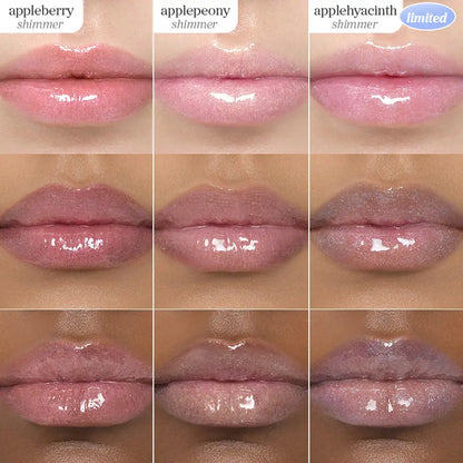 Nooni Korean Apple Shimmer Lip Oil + Lip Stain | Glossy Lip Stain, Tinting & Long Lasting, Moisturizing Lip Care (6 Options) Hydrate Lipgloss Lipstick Makeup Glossy Hydrating Moisturizer Plump Transfer-Proof