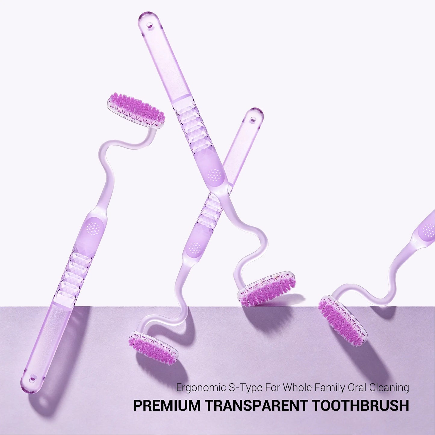 CEELIKE S-Type Vertical Toothbrush - Ultra-Soft Fine Bristles, Oval Design, Polypropylene & PBT Plastic, Unisex Adult Non Toxic Toothbrush for Oral Care Supplies, Deep Clean & Sensitivity Relief, Daily Dental Care