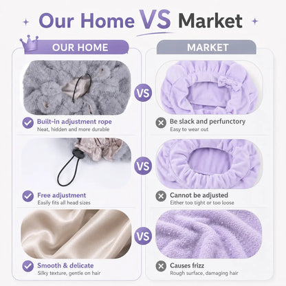 Brand Original Fox Ear Design Plush Satin Hair Bonnet for Sleeping, Soft Fleece Sleep Cap for Women with Satin Lining, Adjustable Elastic Band, anti Frizz Hair Protection Night Cap for Curly Hair, Braids, Natural Hair, Skincare & Lounge。
