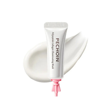 【Pink】Pechoin Polypeptide Collagen Illuminating Mask｜No-Rinse Collagen Cream-To-Clear Film Face Mask for Dewy Glow｜Firm-Looking Skin & Hydration